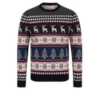 Tokyo Laundry Merry Christmas Men's Nordic Fair Isle Style Knitted Xmas Jumper