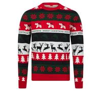 Tokyo Laundry Merry Christmas Men's Nordic Fair Isle Style Knitted Xmas Jumper