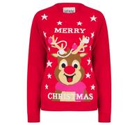 Tokyo Laundry 'Merry Christmas' Merry Stars Rudolph Novelty Knitted Xmas Jumper