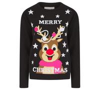 Tokyo Laundry 'Merry Christmas' Merry Stars Rudolph Novelty Knitted Xmas Jumper