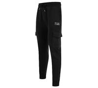 Tokyo Laundry Phantom Multi-Pocket Cargo Pant Style Cuffed Jogging Bottoms Jet Black