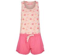 Tokyo Laundry Sprinkles Doughnut Print 2 Pc Shortie Lounge Set in Crystal Rose/Hot Pink XS