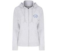 Tokyo Laundry West Cali Brushback Fleece Zip Through Hoodie in Ice Grey Marl 12