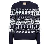 Tokyo Laundry Women's 'Merry Christmas' Novelty Knitted Xmas Jumper | Crew Neck, Breathable, Soft-touch knit