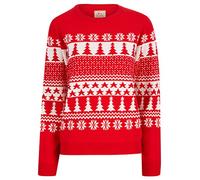 Tokyo Laundry Women's 'Merry Christmas' Novelty Knitted Xmas Jumper | Crew Neck, Breathable, Soft-touch knit