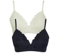 Tokyo Laundry Women's 'Myla' (2 Pack) Non-Wired Lace Texture Full Cup Soft Padded Bra