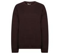 Tokyo Laundry Women's Plain Brushback Fleece Crew Neck Sweatshirt Wine