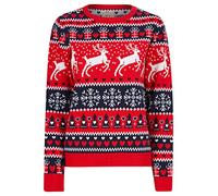 Tokyo Laundry Women's Reindeer Snow Novelty Christmas Jumper
