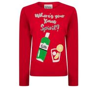 Tokyo Laundry Women's Xmas Spirit Sequin Novelty Knitted Christmas Jumper