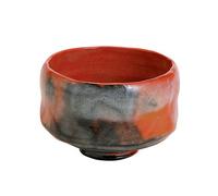 TOKYO MATCHA SELECTION - [Premium] Matcha Bowl : AKARAKU - Kyo-yaki Matcha Wan (RED) with Wooden Box from Kyoto [Standard Ship by EMS: with Tracking & Insurance]