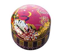 Tokyo Matcha Selection - Suzuko-Junihitoe steel tea caddy can - 2 color - for tea leaf [Standard ship by SAL: NO tracking number & insurance] (Pink)