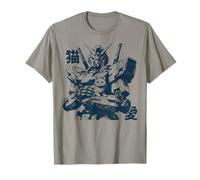 Tokyo Mecha Anime Club Mech Lover Retro Vintage Anime Cat Lover Mecha with Cat Manga T-Shirt