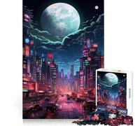 Tokyo Moon Night 1000 Piece Jigsaws for Adults Puzzle Intellect Toy Relaxing Fun Quality Cut Fine Art Piece (38x26cm)