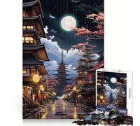 Tokyo Moon Night Jigsaw Puzzles 1000 Pieces for Adults Reason Skill Toy Calm Relax Exact Cut Heartfelt Gift (38x26cm)