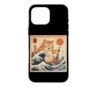 Tokyo Neko Giant Cat Wave Japan Vintage Sun Case for iPhone 16 Pro Max