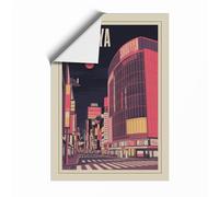 Tokyo Neon Dreams Vintage Unframed Wall Art Print A1 (84.1×59.4cm), Wall Decor for Living Room, Bedroom, Office & Home, Art Gift