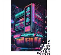 Tokyo Neon Japanese 1000 Pieces Puzzles for Adults & Teenager Teenager Man Woman Gift 1000pcs (75x50cm)