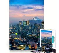 Tokyo Night Japan Tower 1000 Teenager Pieces Jigsaw Puzzle Mind Exercise Toy Bonding Time Precision Cut Art Collection Piece (38x52cm)