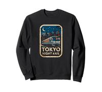 Tokyo Night Rail Japan Vintage City Train Anime Souvenir Sweatshirt