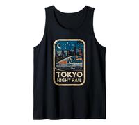 Tokyo Night Rail Japan Vintage City Train Anime Souvenir Tank Top