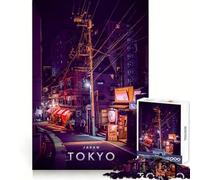 Tokyo Night View 1000 Piece Jigsaw Puzzle for Adults Focus Training Quiet Enjoyment Tight Join (38x26cm)