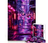 Tokyo Nights Cyberpunk 1000 Piece Jigsaw Puzzles for Adults Jigsaw Memory Lift Slow Enjoy Image Assembly Creative Gift (38x26cm)