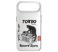 Tokyo Record Store Cat, Vintage Japanese Vinyl Music Anime Case for iPhone Air