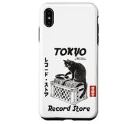 Tokyo Record Store Cat, Vintage Japanese Vinyl Music Anime Case for iPhone XS Max