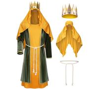TOKYO REVENGERS Adult 3 Wise Men Costume Biblical Nativity Costume Three Kings Costume For Men Accessories Set(Gold L)