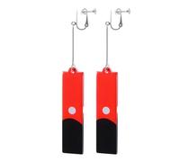 Tokyo Revengers Kurokawa Izana Cosplay Ear rings Red Ear Clips Studs Accessory, One Size, Acrylic, No Gemstone