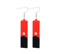 Tokyo Revengers Kurokawa Izana Cosplay Ear rings Red Ear Clips Studs Accessory, One Size, Acrylic, No Gemstone