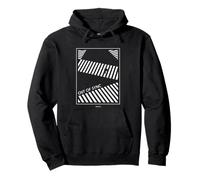 Tokyo Shibuya Crossing Minimalist Black White Urban Graphic Pullover Hoodie