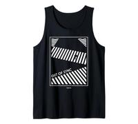 Tokyo Shibuya Crossing Minimalist Black White Urban Graphic Tank Top