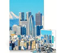 Tokyo Snowy Fuji Mount 1000 Piece Jigsaws for Adults Puzzle Intellect Toy Relaxing Fun Quality Cut Fine Art Piece (50x75cm)