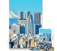 Tokyo Snowy Fuji Mount Jigsaw Puzzles 1000 Pieces for Adults Reason Skill Toy Calm Relax Exact Cut Heartfelt Gift (38x26cm)