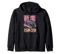 Tokyo Street Beats Pop Culture Japanese Aesthetic Zip Hoodie