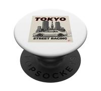 Tokyo Street Racing Car Design for Auto Enthusiasts PopSockets Adhesive PopGrip