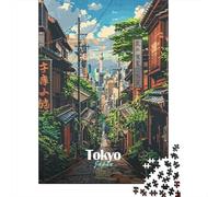 Tokyo Street Scene, Classic Jigsaw for Adults, 1000 Pieces, 52x38cm/1000pcs