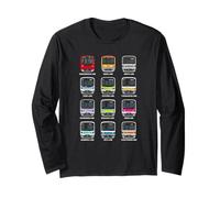 Tokyo Subway Train Front View Marunouchi Ginza Hibiya Oedo Long Sleeve T-Shirt