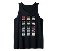 Tokyo Subway Train Front View Marunouchi Ginza Hibiya Oedo Tank Top