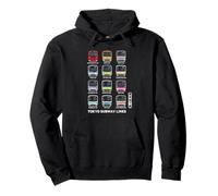 Tokyo Subway Train Lines Kanji Marunouchi Ginza Hibiya Oedo Pullover Hoodie