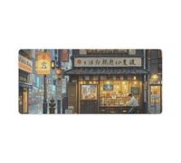 Tokyo Teahouse Desk Mat 40x90cm, Non-Slip Rubber Base with Stitched Edges, Waterproof Desk Pad for Keyboard & Mouse, Large Mouse Pad for Office Gaming
