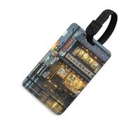 Tokyo Teahouse Luggage Tags Durable TPU Suitcase Tag with Info Card, Scratch-Resistant Bag Tags for Suitcases, Travel Bags & Backpacks, Easy to Identify