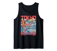 Tokyo Tiger Fantasy Dragon Battle Clash Japanese Anime Style Tank Top