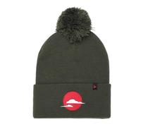 Tokyo Time Unisex Adult Japan Bobble Beanie (One Size) (Green/Red)