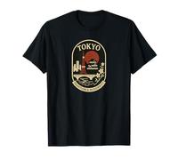 Tokyo Tradition & Modernity Retro Japan Emblem T-Shirt