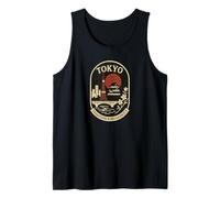 Tokyo Tradition & Modernity Retro Japan Emblem Tank Top