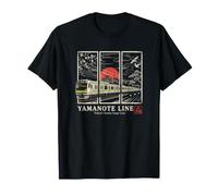 Tokyo Train Loop Line Vintage Japanese Kanji Souvenir T-Shirt