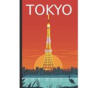 Tokyo: Travel Journal, Notebook, Diary | Vintage Postcard Style | 110 Ruled Pages