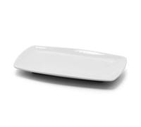Tokyo White Porcelain Serving Plate 36X21 Cm Saturnia For Restaurant